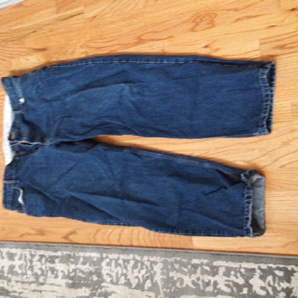 Lands End Mens 38x 30 Med BLUE DENIM ...Great condition.Traditional fit.